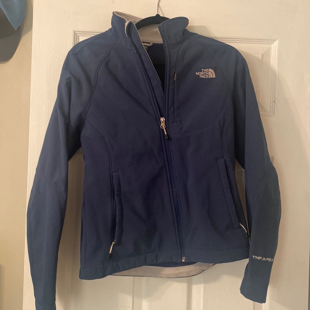 Blue north face jacket